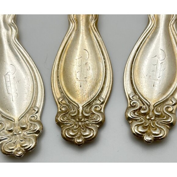 Holmes & Edwards Tablespoon Spoons Chalon Chatsworth 1906 Rolled Plate Monogram - Picture 4 of 9